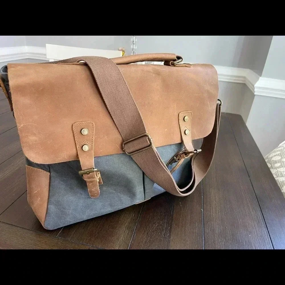messenger bag woven canvas